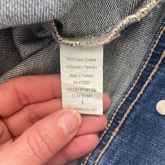 Forever 21 Distressed Denim Jacket - Picture 4 of 4